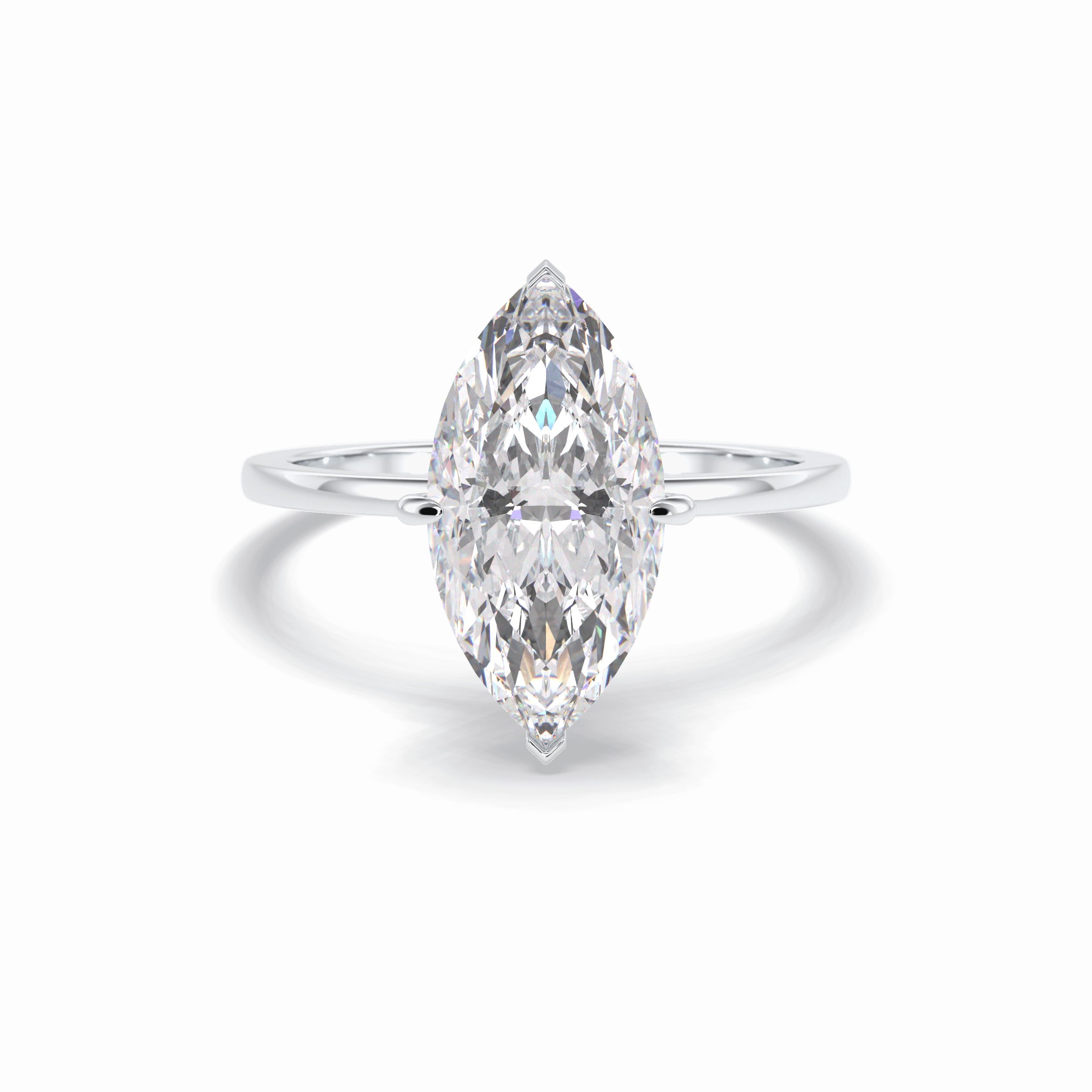 Marquise Solitaire Lab Grown Diamond Engagement Ring