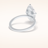 2.79 CT Marquise Shaped Solitaire Moissanite Engagement Ring