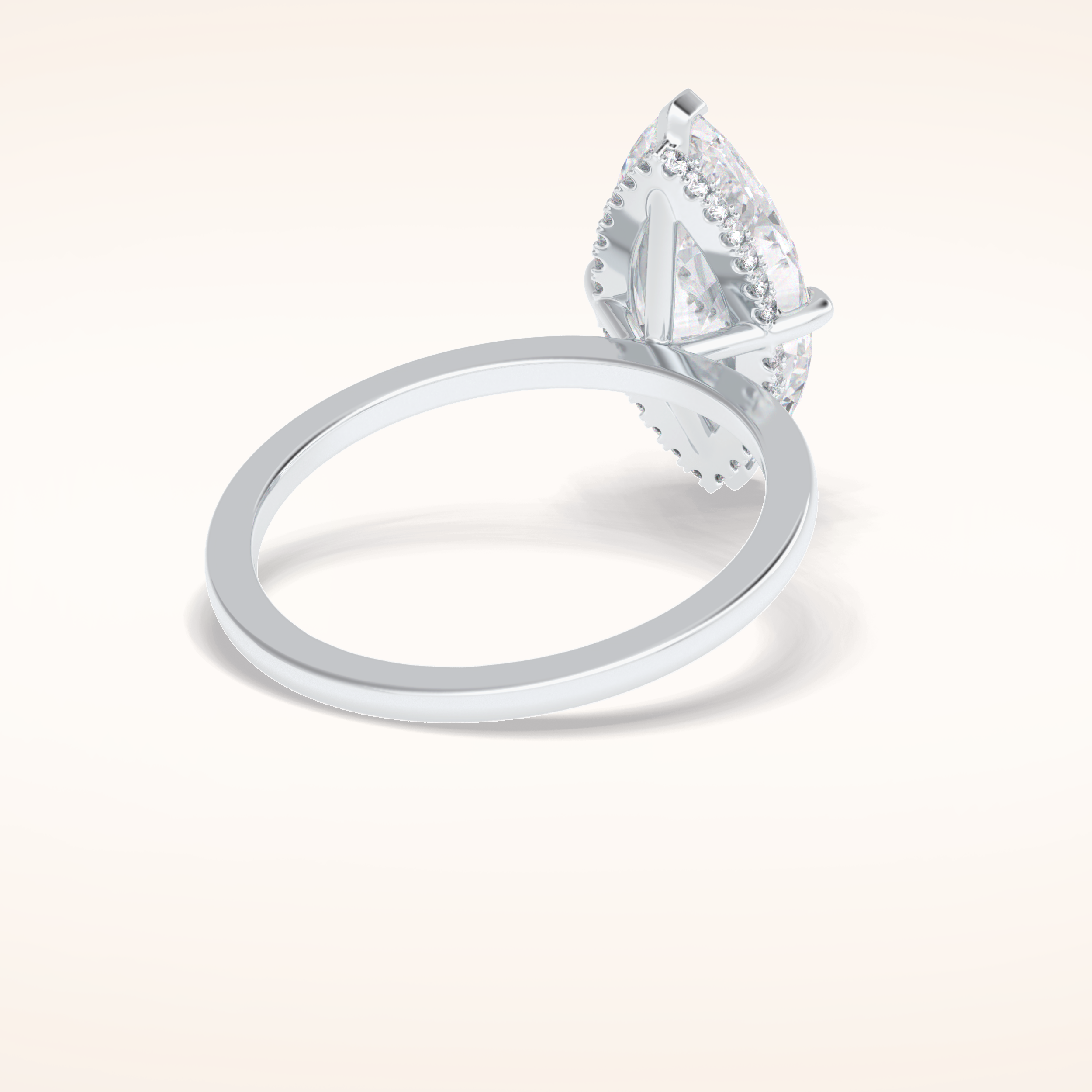 2.79 CT Marquise Shaped Solitaire Moissanite Engagement Ring