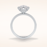 2.79 CT Marquise Shaped Solitaire Moissanite Engagement Ring