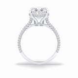 Heart Cut Hidden Halo & Pave Lab Grown Diamond Engagement Ring