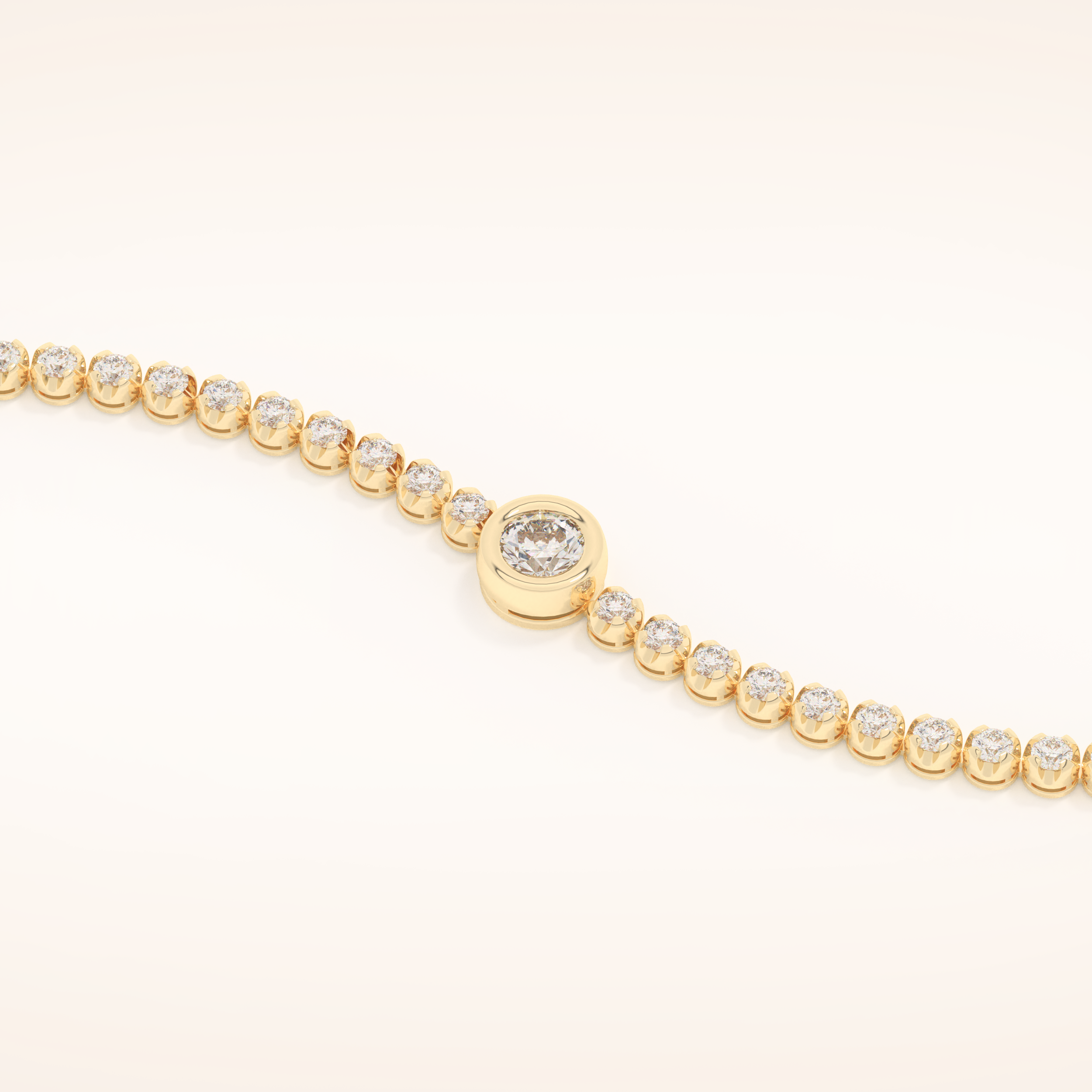 3.04 TCW Round Moissanite Tennis Bracelet