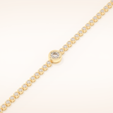 3.04 TCW Round Moissanite Tennis Bracelet