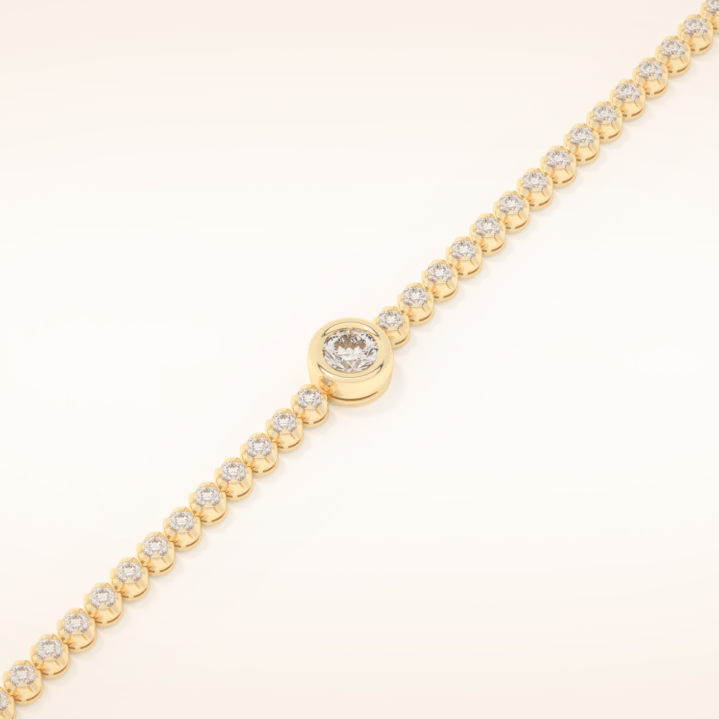 3.04 TCW Round Moissanite Tennis Bracelet