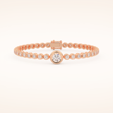 3.04 TCW Round Moissanite Tennis Bracelet