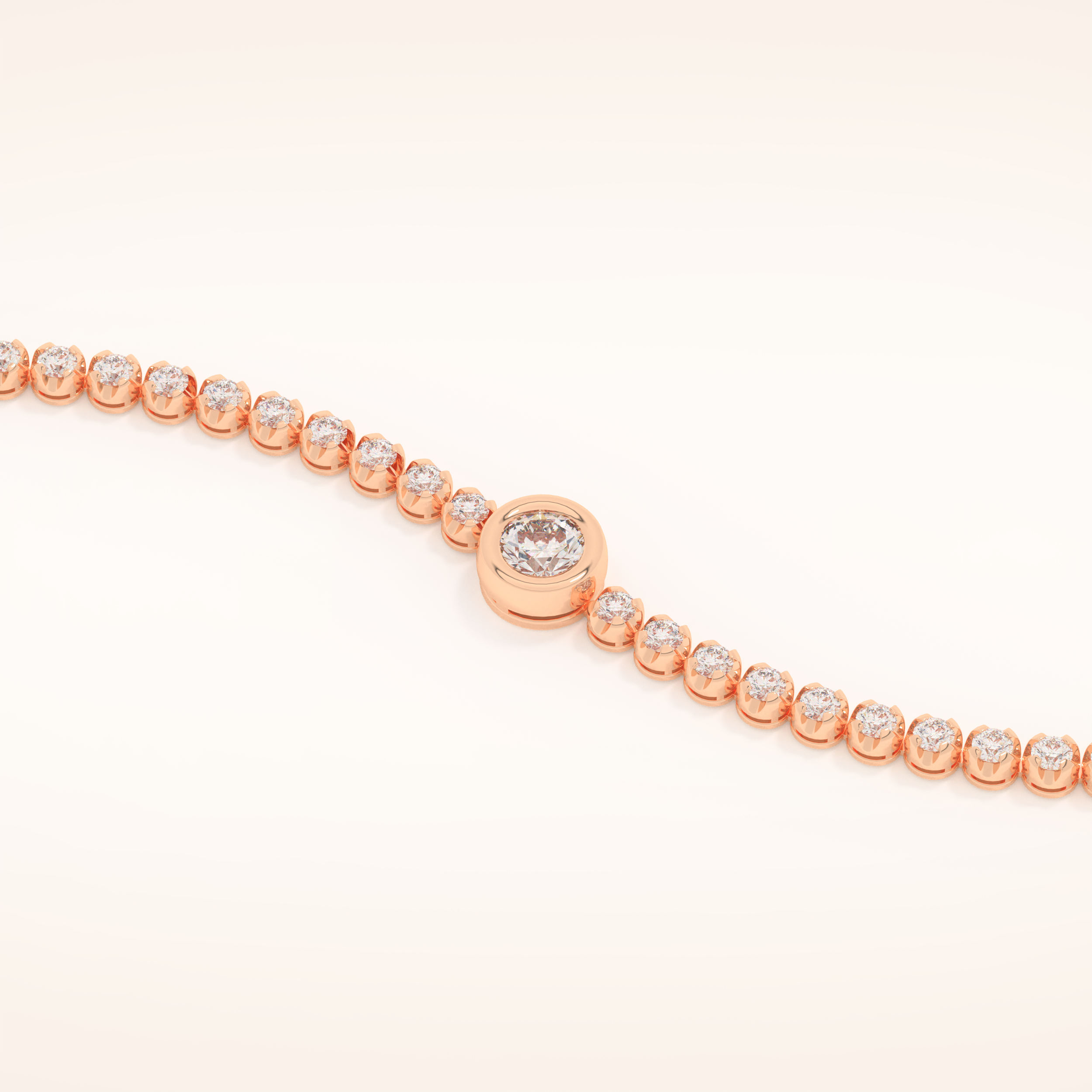 3.04 TCW Round Moissanite Tennis Bracelet