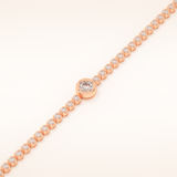 3.04 TCW Round Moissanite Tennis Bracelet
