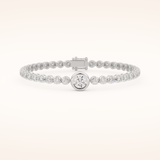 3.04 TCW Round Moissanite Tennis Bracelet