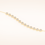 0.76 TCW Round Moissanite Tennis Bracelet