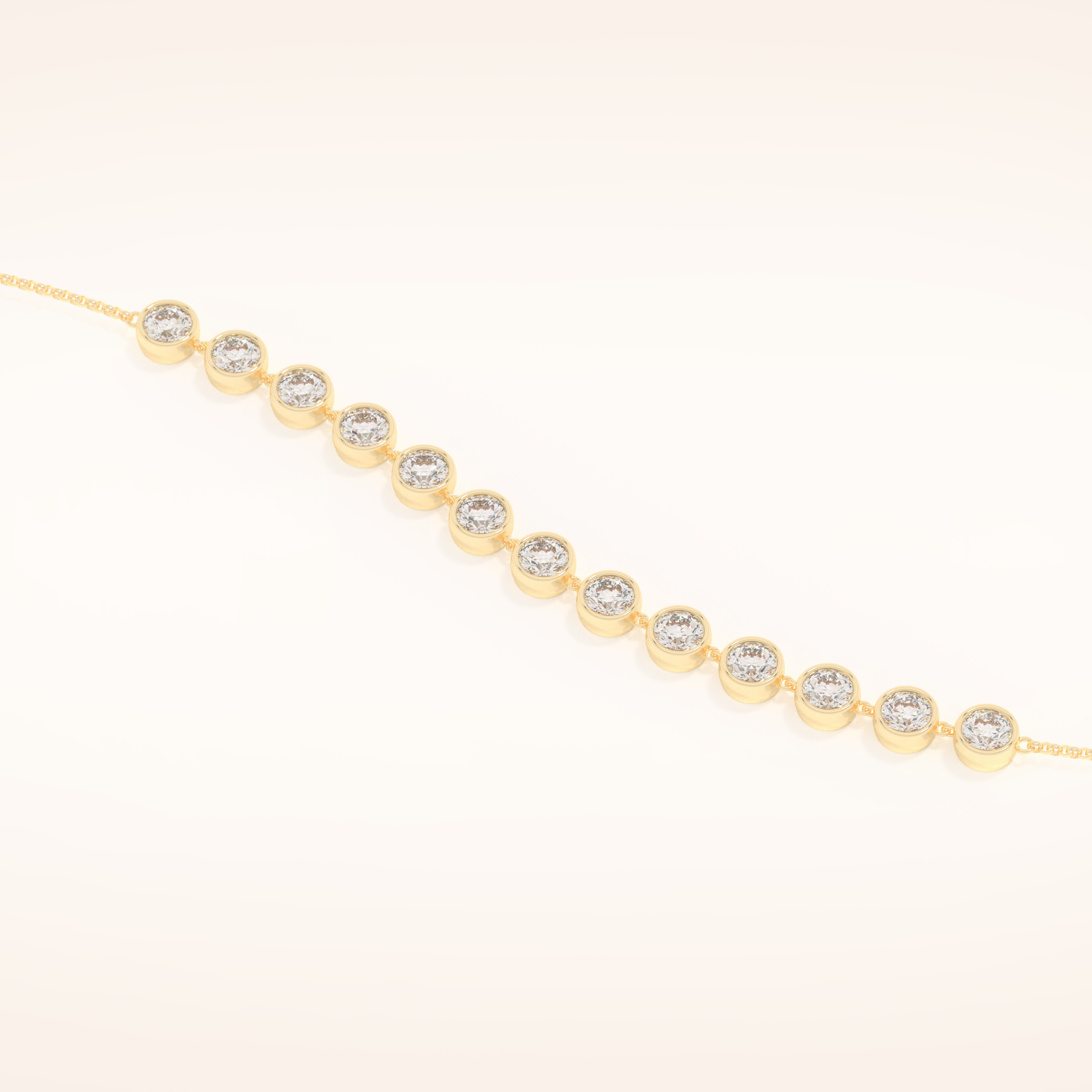 0.76 TCW Round Moissanite Tennis Bracelet