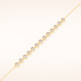 0.76 TCW Round Moissanite Tennis Bracelet