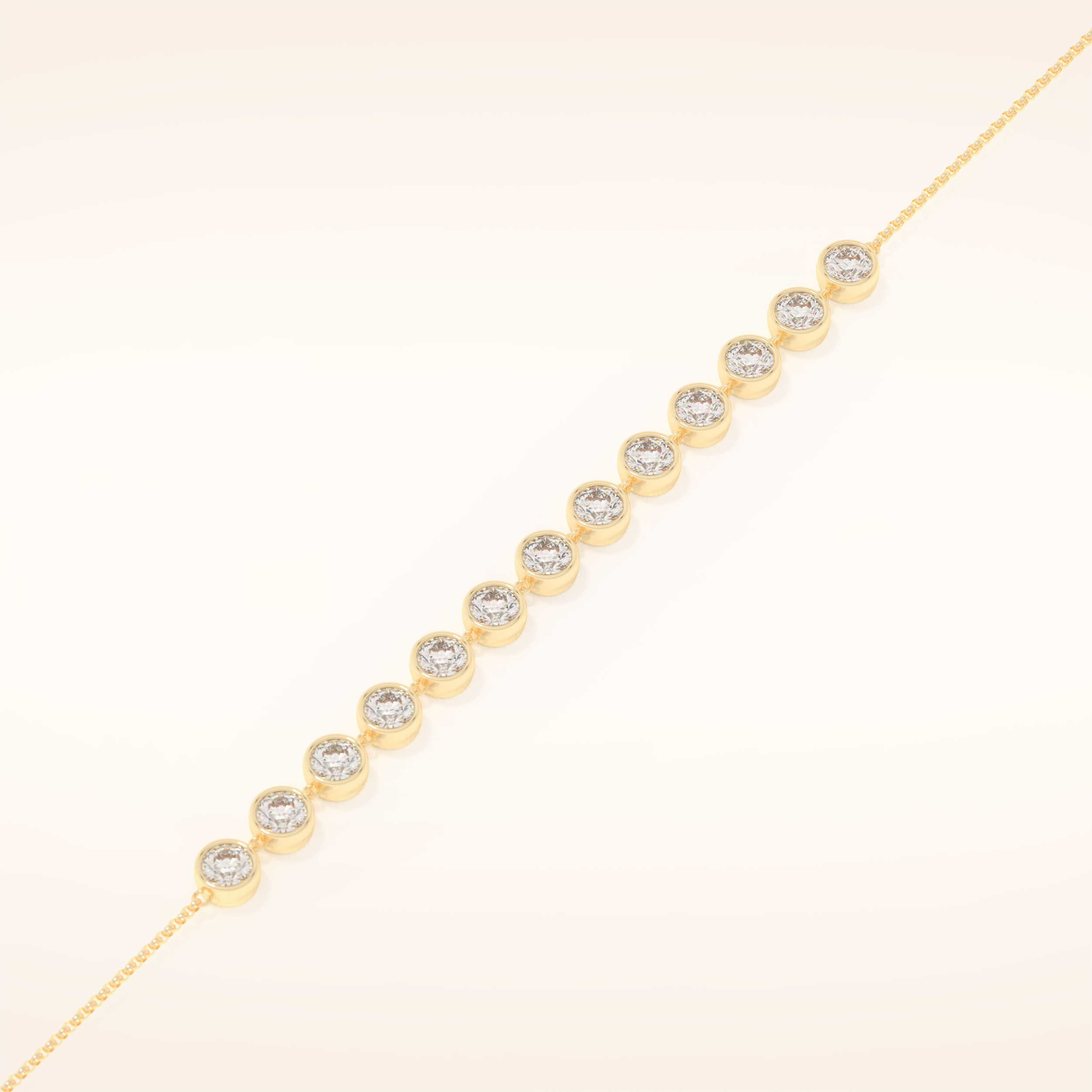 0.76 TCW Round Moissanite Tennis Bracelet