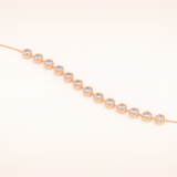 0.76 TCW Round Moissanite Tennis Bracelet