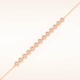 0.76 TCW Round Moissanite Tennis Bracelet