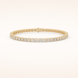 5.07 TCW Round Moissanite Tennis Bracelet