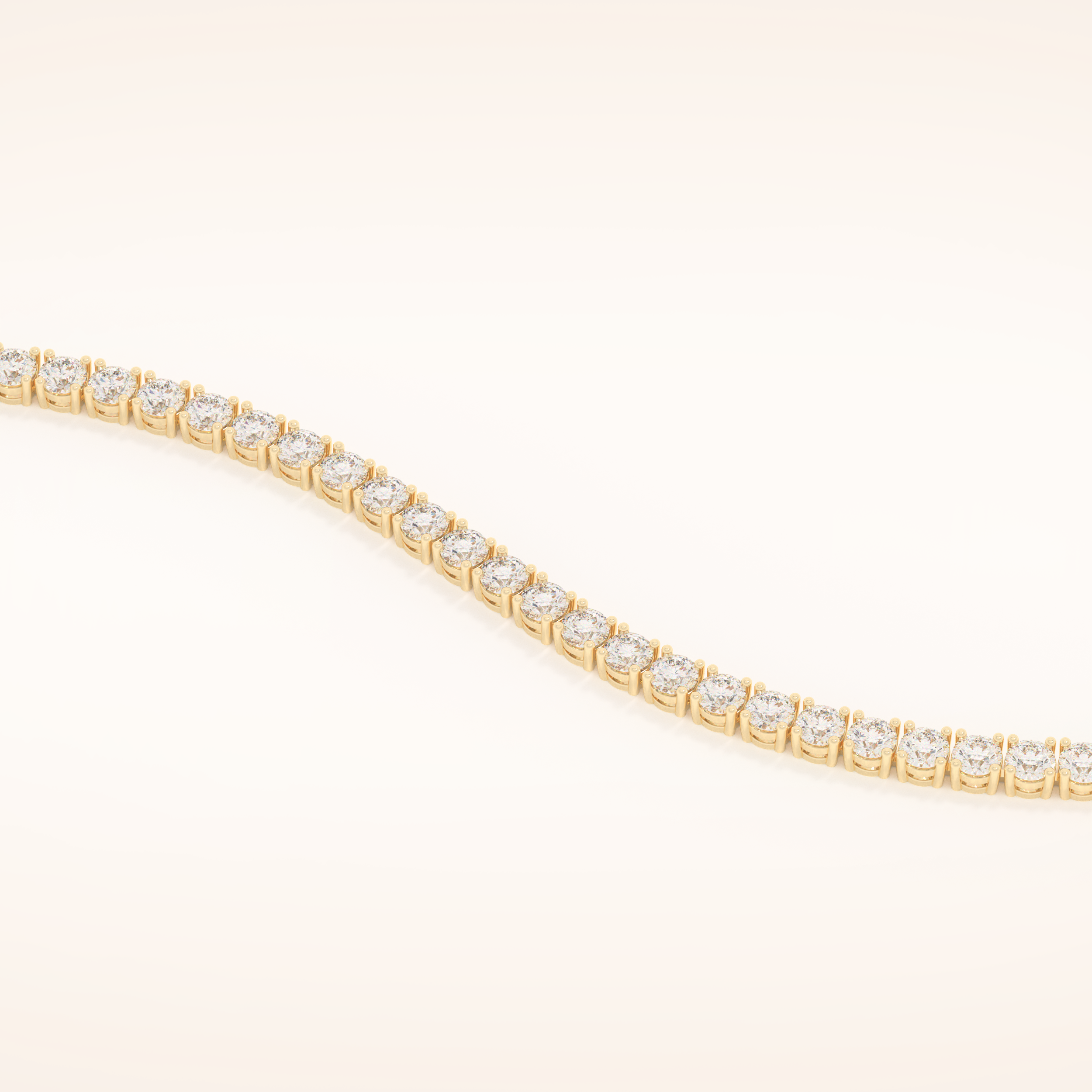 5.07 TCW Round Moissanite Tennis Bracelet