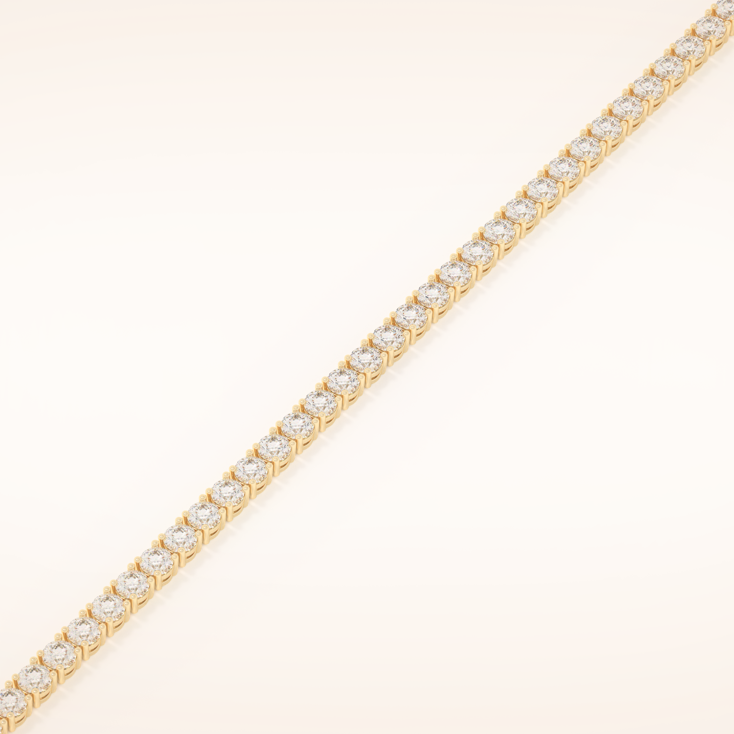 5.07 TCW Round Moissanite Tennis Bracelet