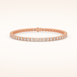 5.07 TCW Round Moissanite Tennis Bracelet
