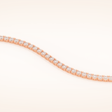 5.07 TCW Round Moissanite Tennis Bracelet