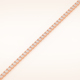 5.07 TCW Round Moissanite Tennis Bracelet