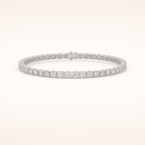 5.07 TCW Round Moissanite Tennis Bracelet