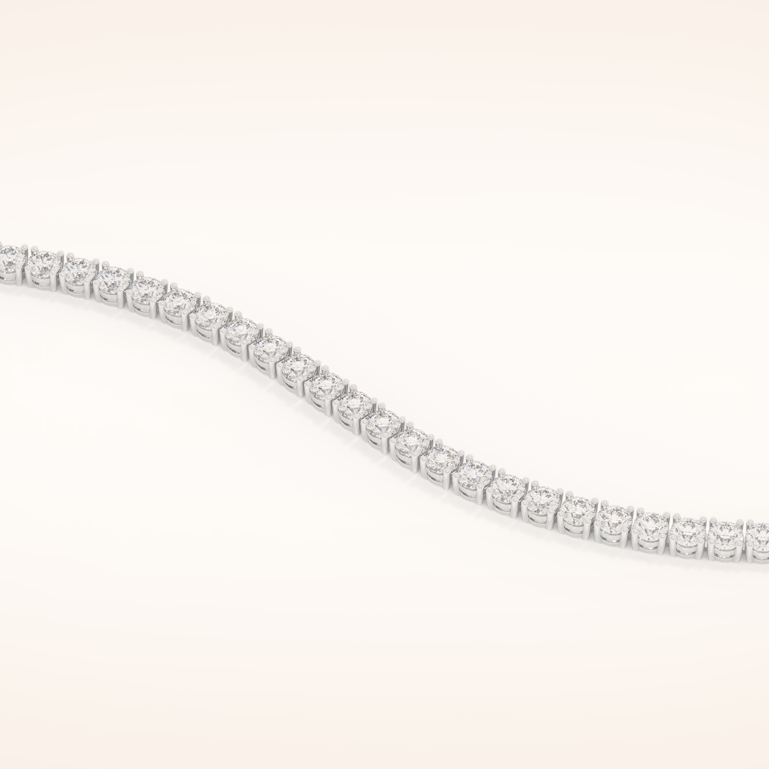 5.07 TCW Round Moissanite Tennis Bracelet