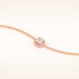 0.99 TCW Cushion and Round Moissanite Clover Bracelet