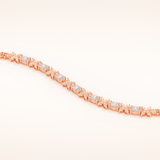 1.74 TCW Oval & Round Moissanite Tennis Bracelet