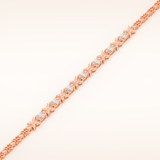 1.74 TCW Oval & Round Moissanite Tennis Bracelet