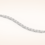 1.74 TCW Oval & Round Moissanite Tennis Bracelet