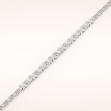 1.74 TCW Oval & Round Moissanite Tennis Bracelet