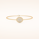 0.53 TCW Round Moissanite Clover Bracelet