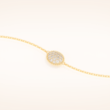 0.53 TCW Round Moissanite Clover Bracelet