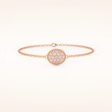 0.53 TCW Round Moissanite Clover Bracelet