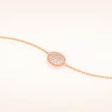 0.53 TCW Round Moissanite Clover Bracelet