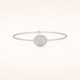 0.53 TCW Round Moissanite Clover Bracelet