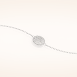0.53 TCW Round Moissanite Clover Bracelet