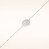 0.53 TCW Round Moissanite Clover Bracelet