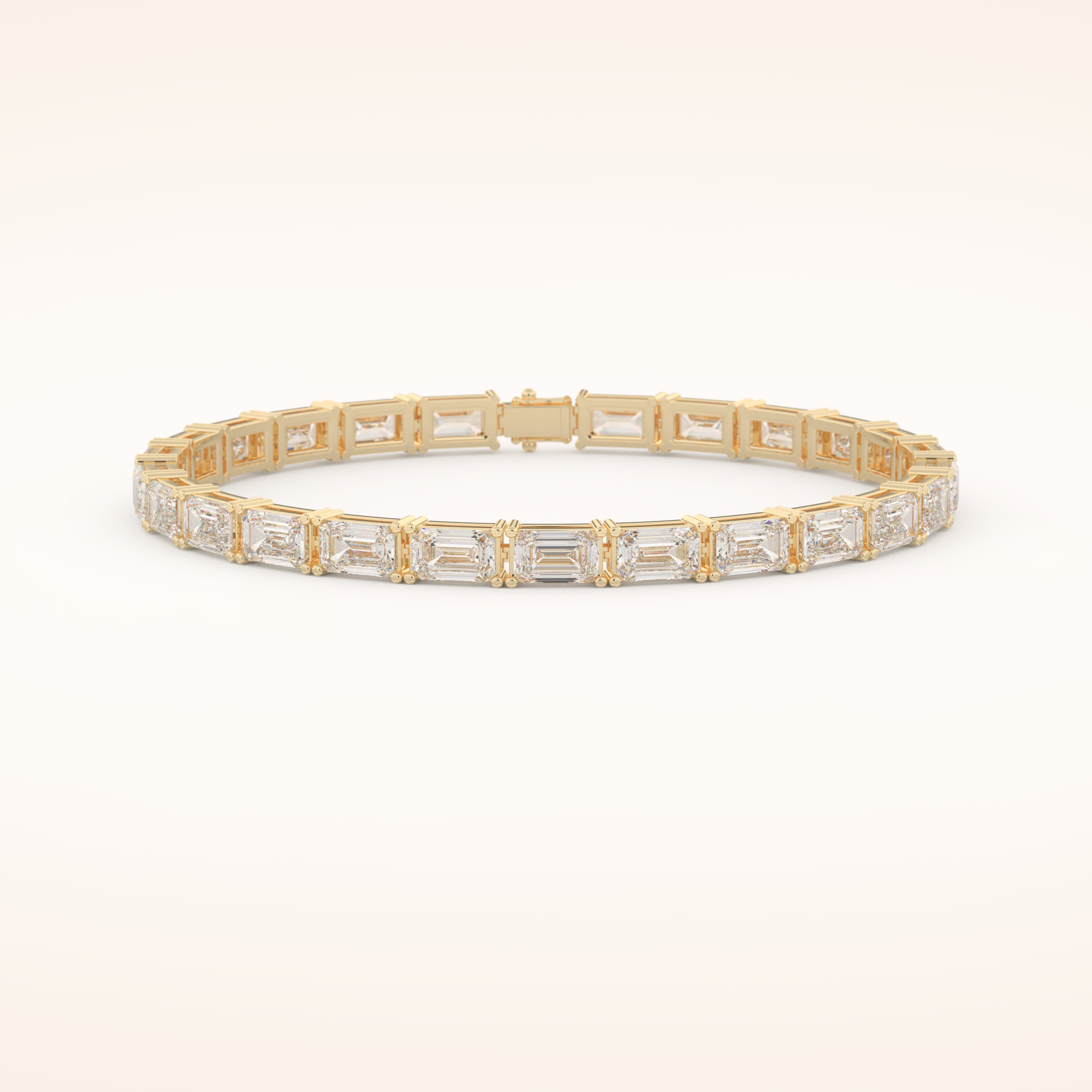 8.38 TCW Emerald Moissanite Tennis Bracelet