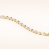 8.38 TCW Emerald Moissanite Tennis Bracelet