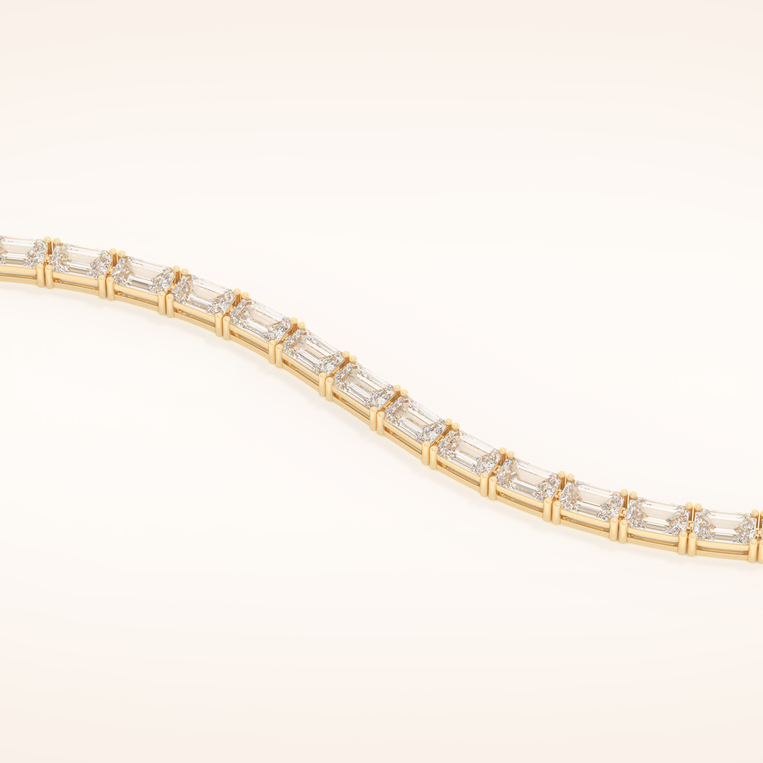 8.38 TCW Emerald Moissanite Tennis Bracelet