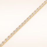 8.38 TCW Emerald Moissanite Tennis Bracelet