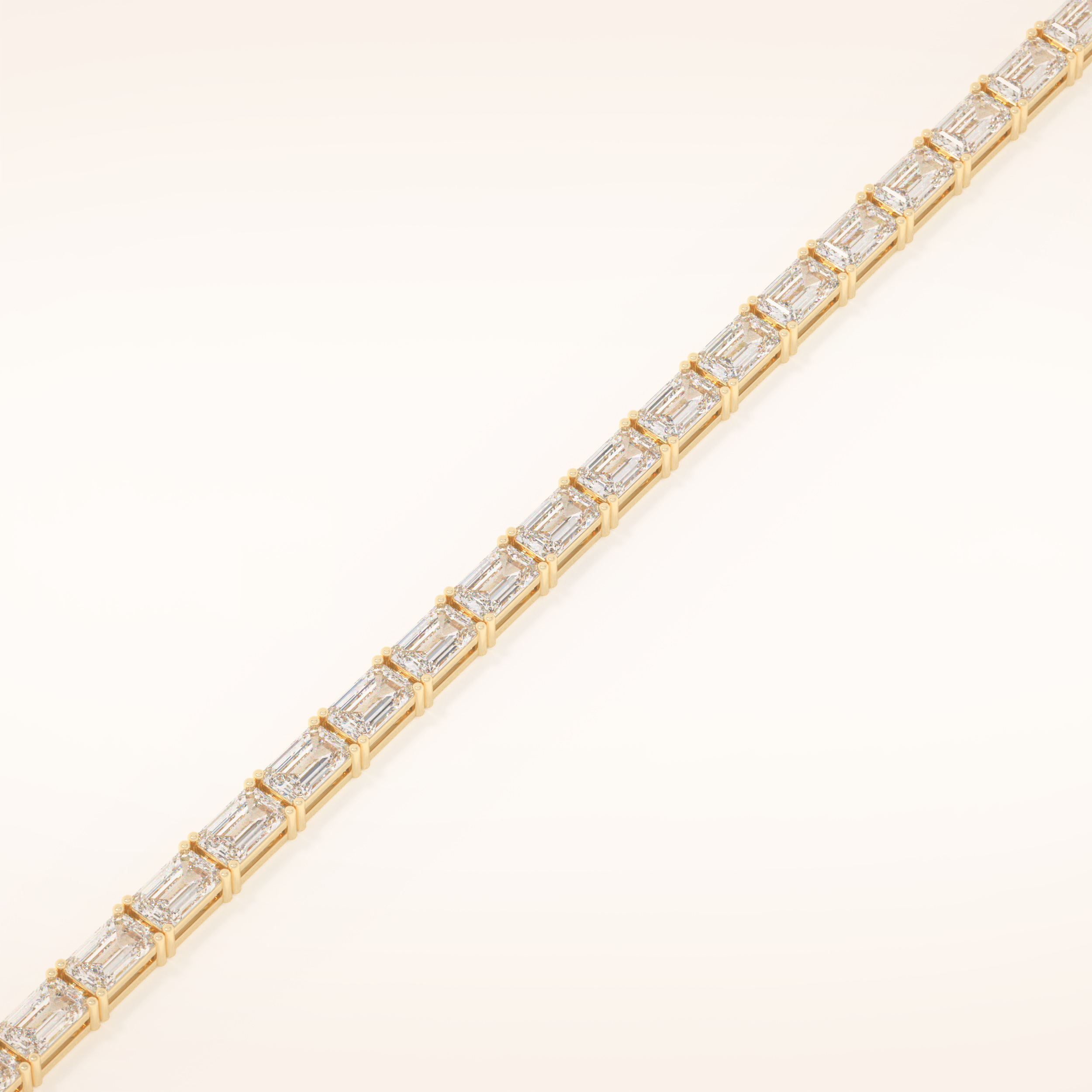 8.38 TCW Emerald Moissanite Tennis Bracelet