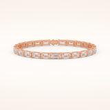 8.38 TCW Emerald Moissanite Tennis Bracelet