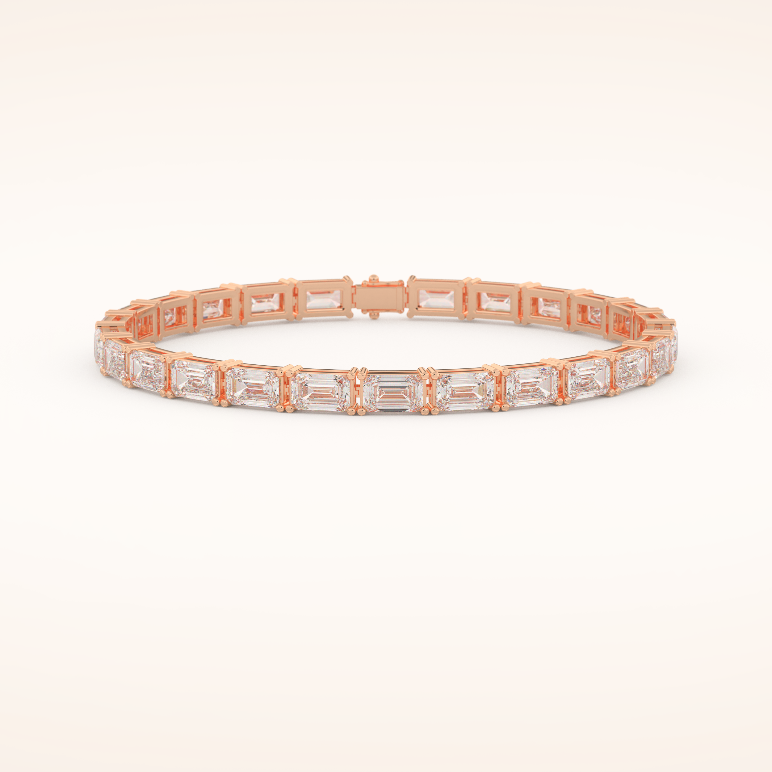 8.38 TCW Emerald Moissanite Tennis Bracelet