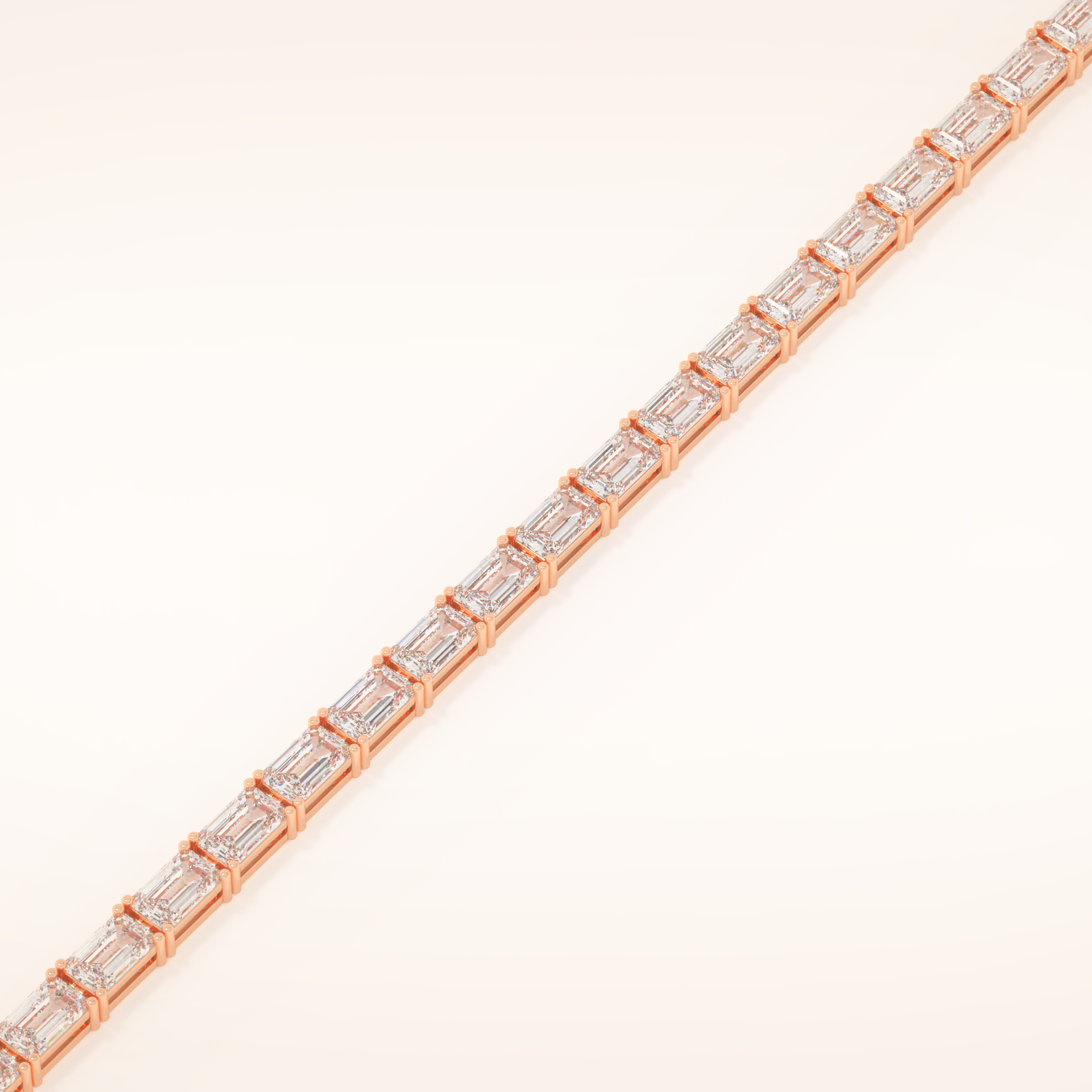 8.38 TCW Emerald Moissanite Tennis Bracelet
