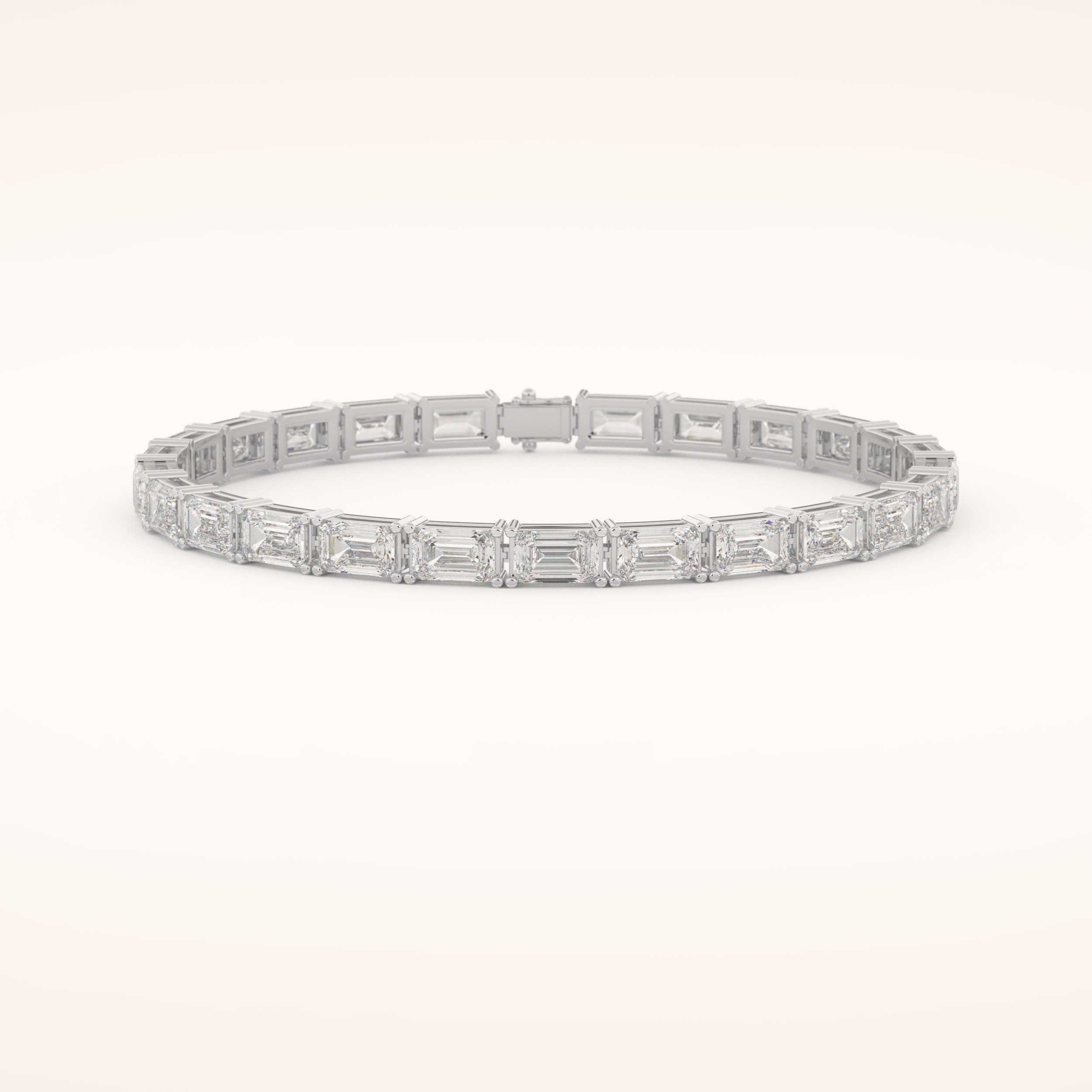 8.38 TCW Emerald Moissanite Tennis Bracelet