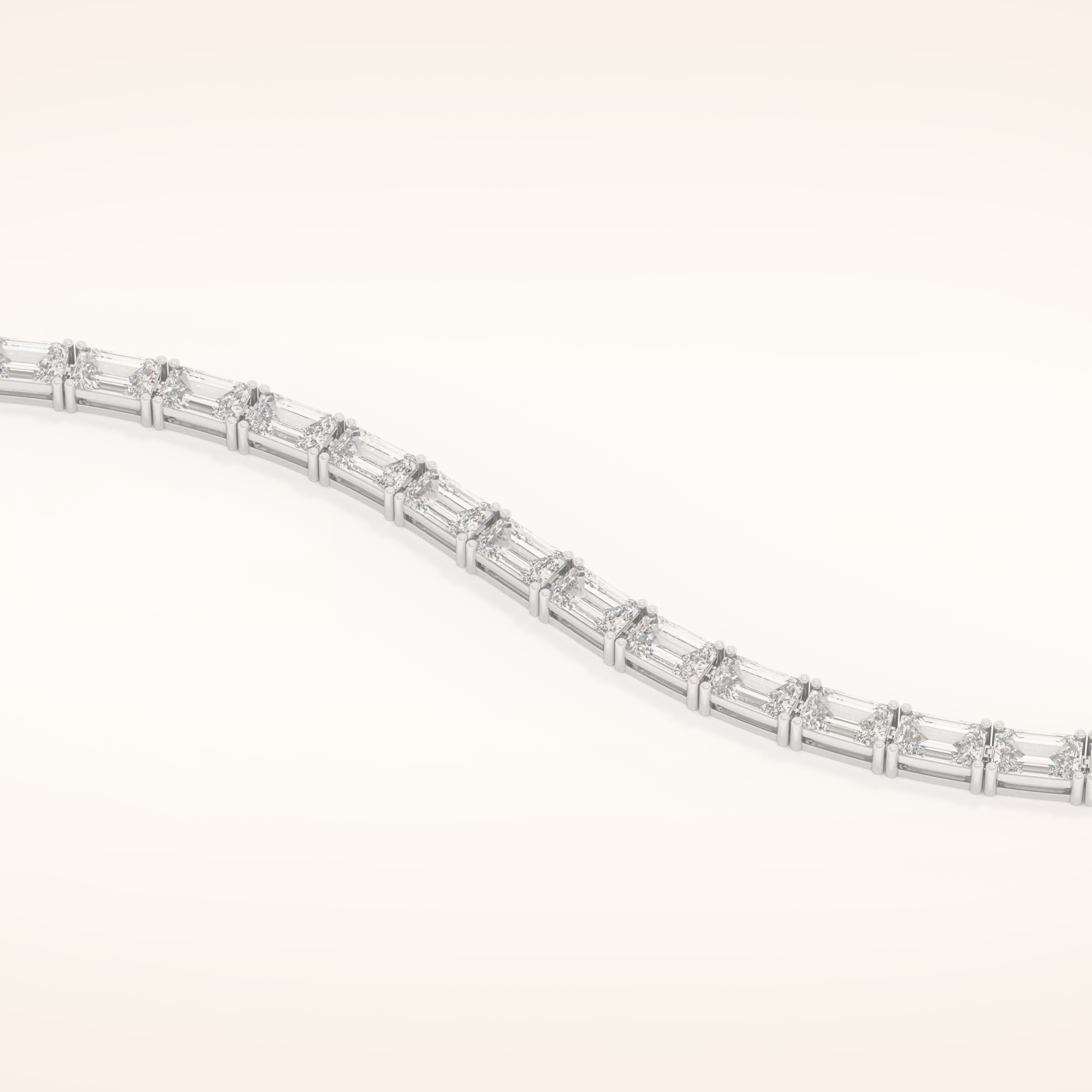 8.38 TCW Emerald Moissanite Tennis Bracelet