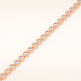 6.21 TCW Round Moissanite Bezel Tennis Bracelet