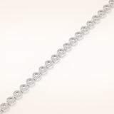 6.21 TCW Round Moissanite Bezel Tennis Bracelet
